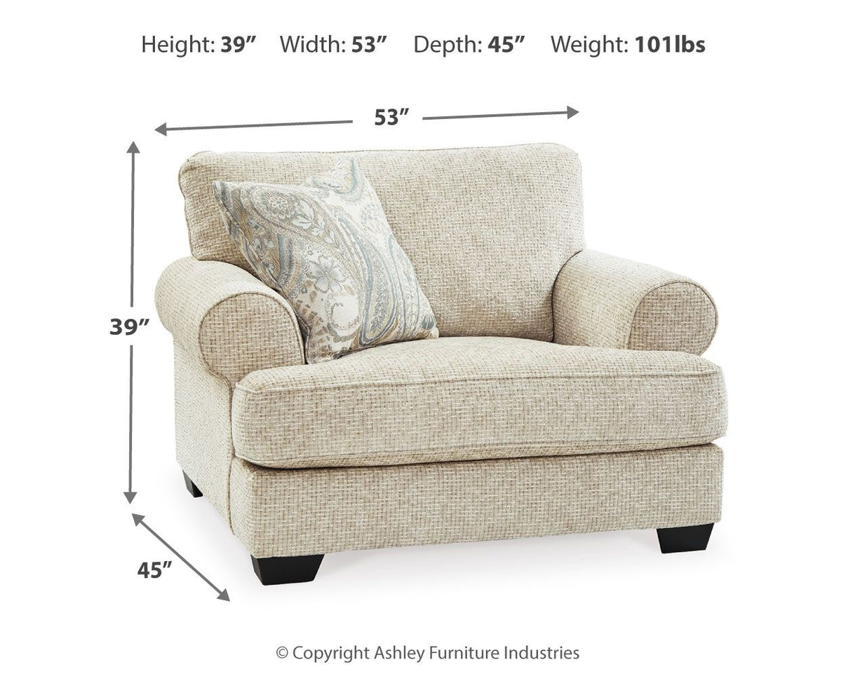 Monaghan - Living Room Set, alternate view 15 with chenille upholstery