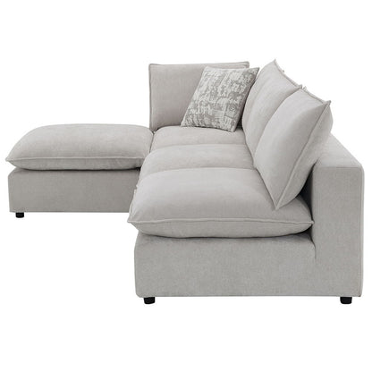 Marisa - Modular Armless Chair - Beige Boucle