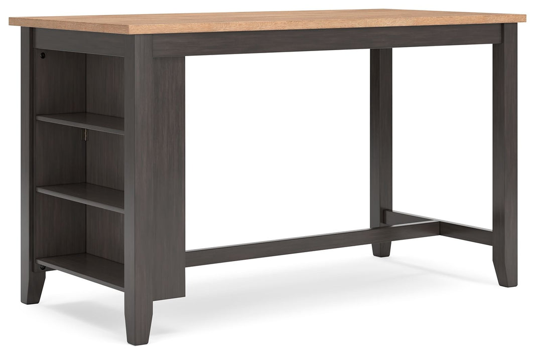 Gesthaven - Rectangular Dining Room Counter Table, product view with wood construction