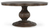 Brookside - Round Dining Table, product view with wood construction