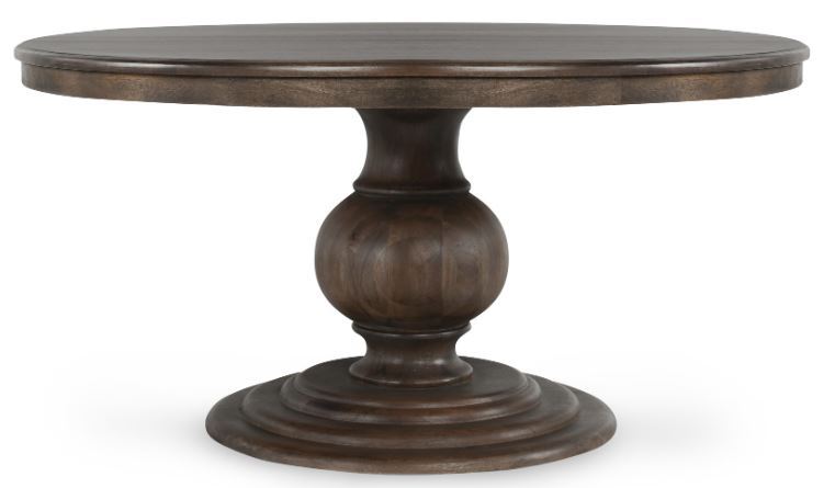 Brookside - Round Dining Table, product view with wood construction