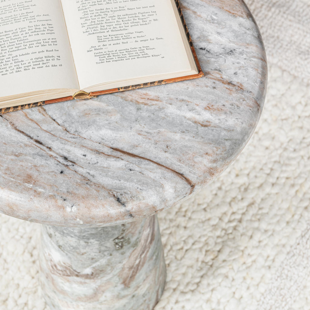 Huxley - Marble Round Accent Table, alternate view 8