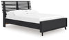 Danziar - Slat Panel Bed, product view with wood construction