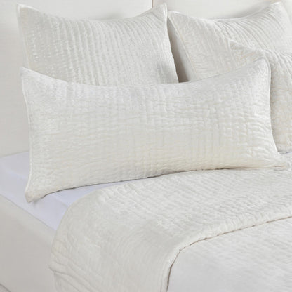 Bari - Velvet Quilt - Cloud