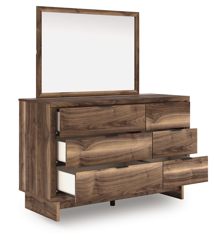 Chirason - 3 Pc. - Twin Panel Bed With Storage, Dresser And Mirror - Brown - Signature Design by Ashley® - 3
