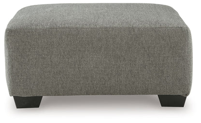 Clarington - 2 Pc. - 3-Piece Sectional And Oversized Ottoman - Greystone - Signature Design by Ashley® - 2