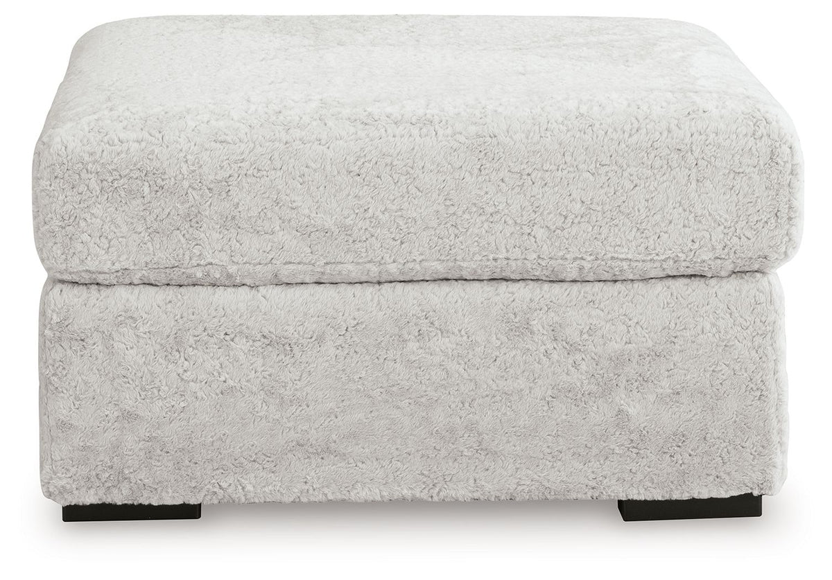 Cuddle Plush - 3 Pc. - 3-Piece Sectional, Chair And Ottoman - Arctic - Signature Design by Ashley® - 5