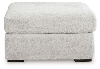 Cuddle Plush - 3 Pc. - 3-Piece Sectional, Chair And Ottoman - Arctic - Signature Design by Ashley® - 5