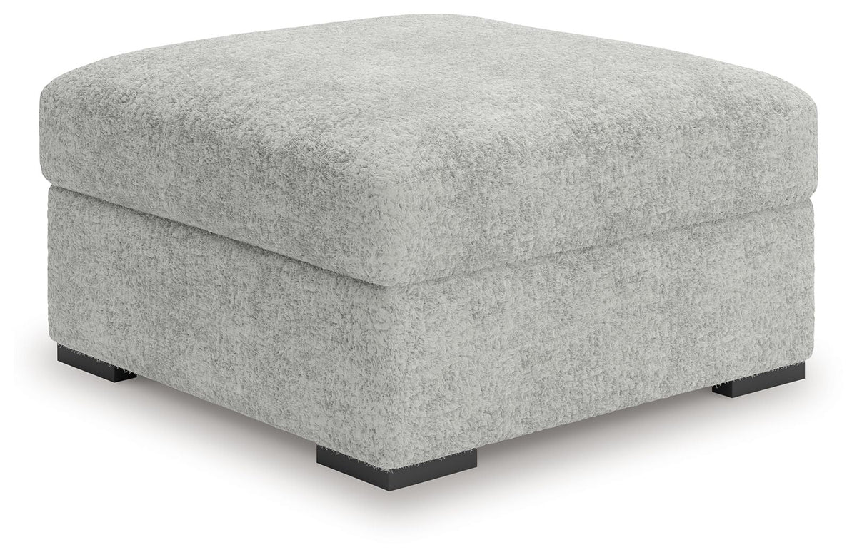 Cuddle Plush - 3 Pc. - 3-Piece Sectional, Chair And Ottoman - Arctic - Signature Design by Ashley® - 8
