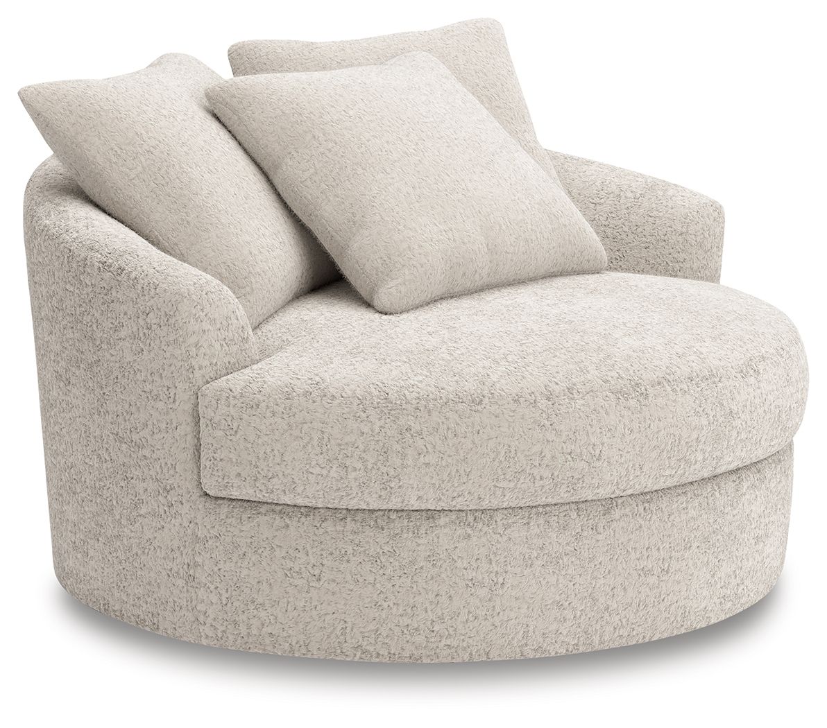 Cuddle Plush - 3 Pc. - 3-Piece Sectional, Chair And Ottoman - Arctic - Signature Design by Ashley® - 6