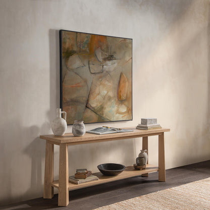 Kenzie - Console Table - Natural Mist, alternate view 8 with wood construction