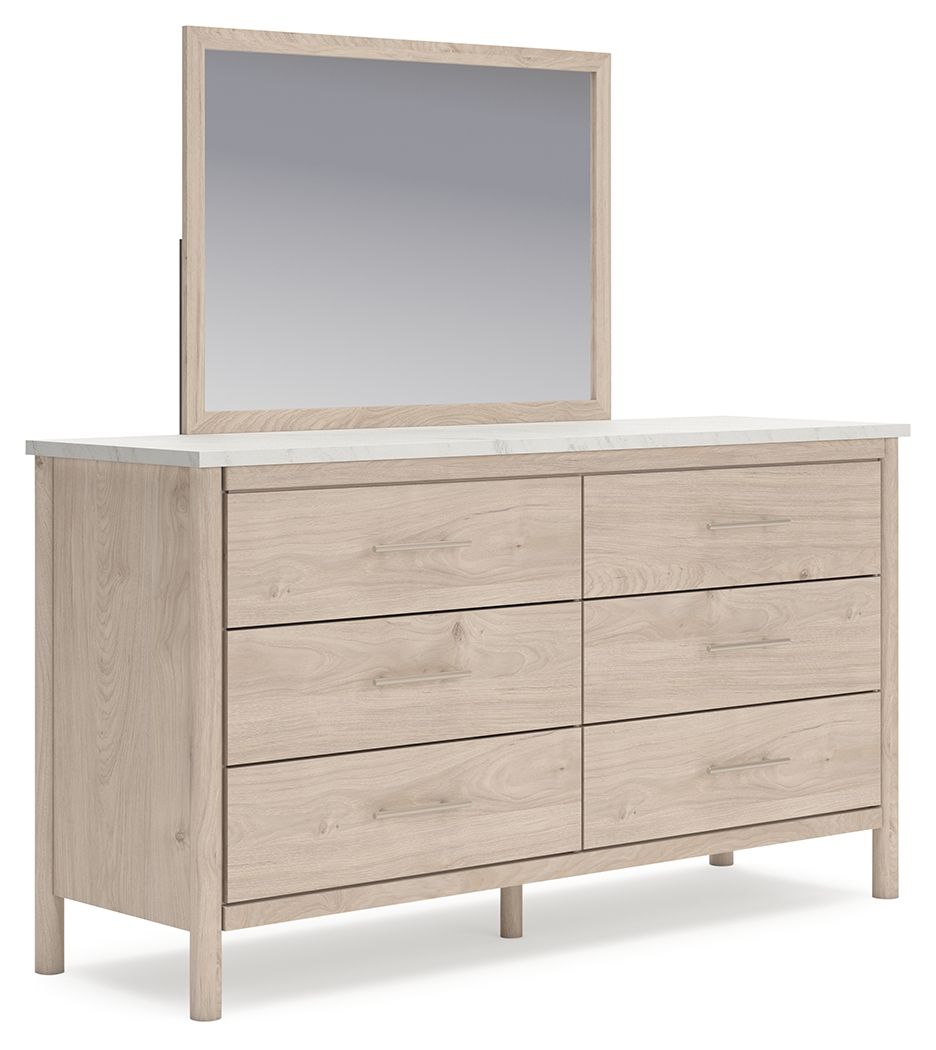 Cadmori - Six Drawer Dresser, alternate view 2 with marble