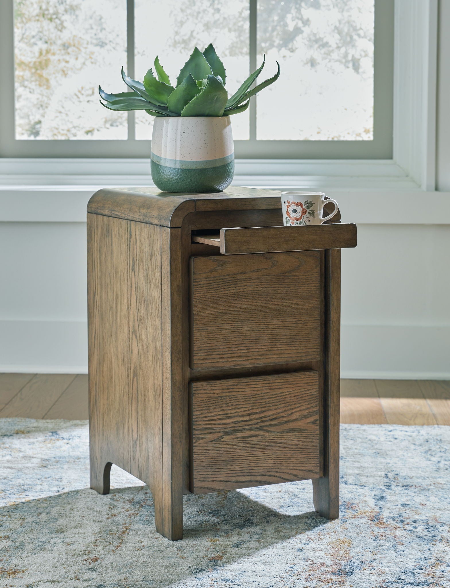 Jensworth - Accent Table - Brown, alternate view 8 with engineered wood