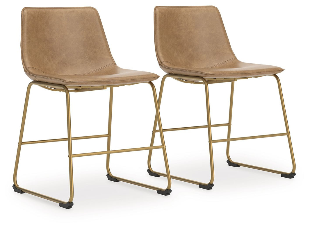 Ciabori - Dining Upholstered Side Chair (Set of 2), alternate view 2 with faux leather