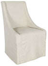 Warwick - Upholstered Rolling Dining Chair, alternate view 4 with polyester fabric