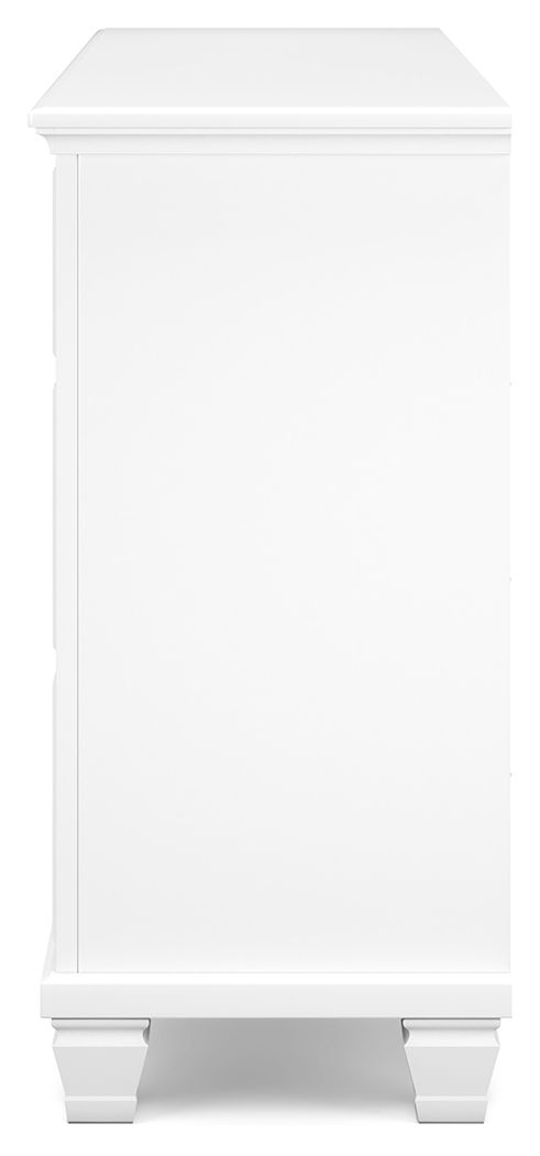 Fortman - Dresser - White, alternate view 6 with wood construction