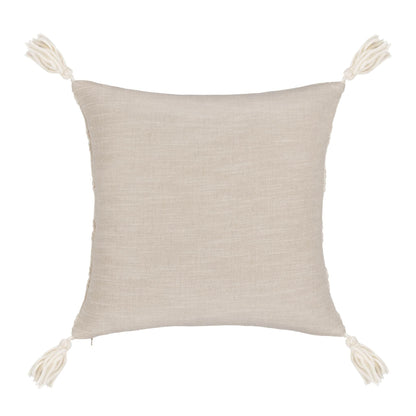 York - 26" x 26" Pillow - Natural / Ivory