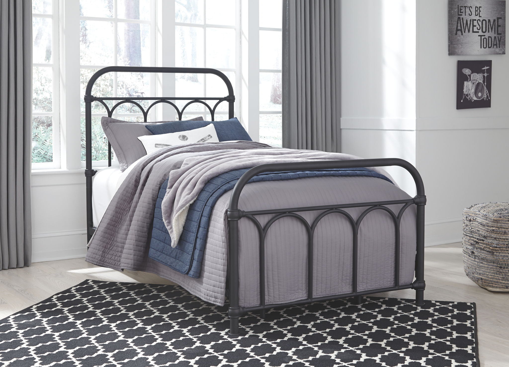 Nashburg - Arch Bed, alternate view 8 with metal