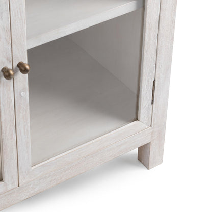 Hera - 4 Door Buffet - Creamwood, alternate view 7 with glass