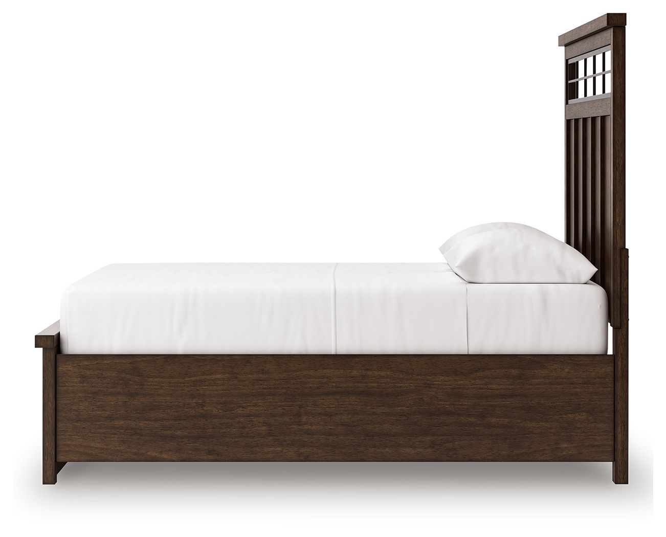 Taffenbrook - Panel Storage Bed, alternate view 7 with linen fabric