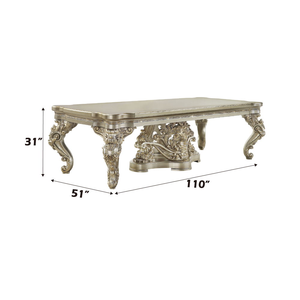 Danae - Dining Table - Champagne & Gold, alternate view 6
