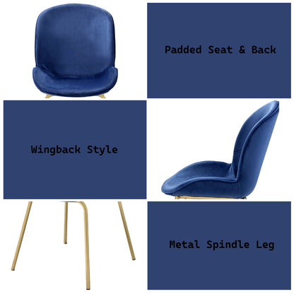 Chuchip - Side Chair, alternate view 10 with velvet upholstery