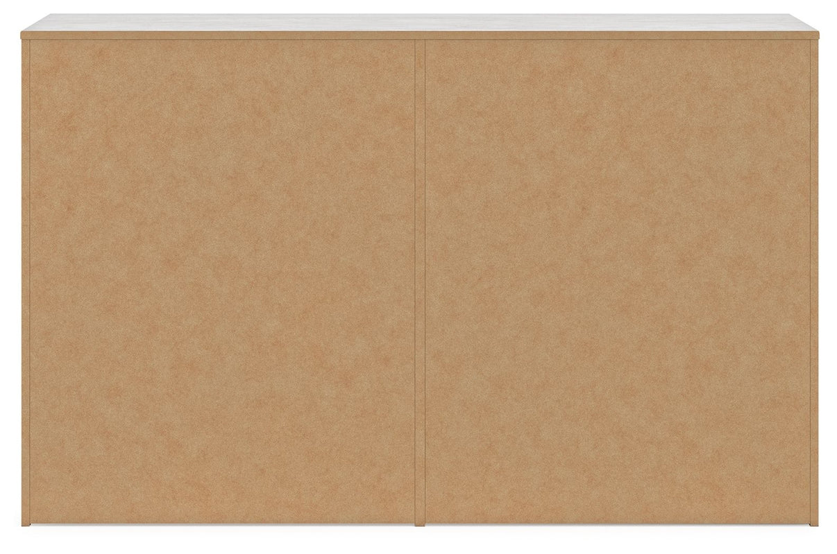 Cayboni - Six Drawer Dresser - Whitewash, alternate view 7 with linen fabric