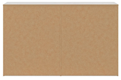 Cayboni - Six Drawer Dresser - Whitewash, alternate view 7 with linen fabric