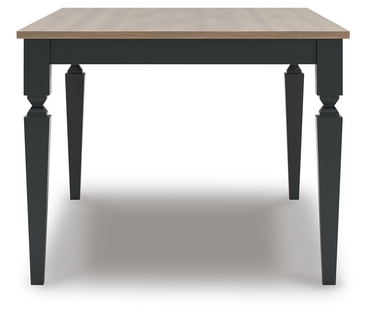 Brenkerton - Rectangular Dining Room Table - Grayish Brown / Black, alternate view 7 with wood construction