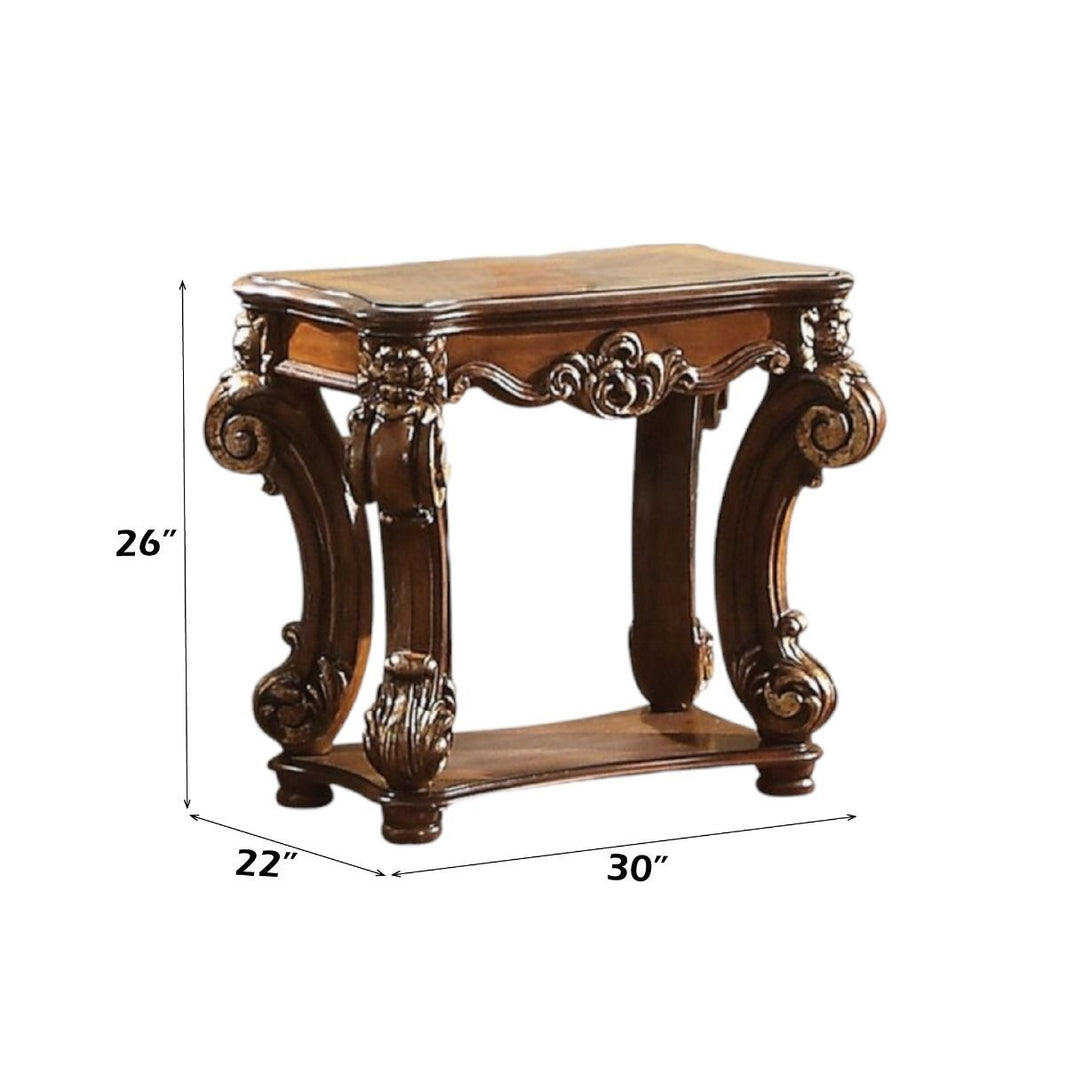 Vendome - 26" End Table - Cherry, alternate view 2 with wood construction