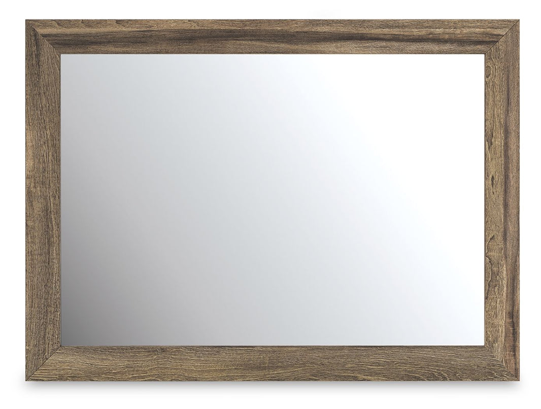 Elbrim - Bedroom Mirror - Brown, alternate view 2 with engineered wood