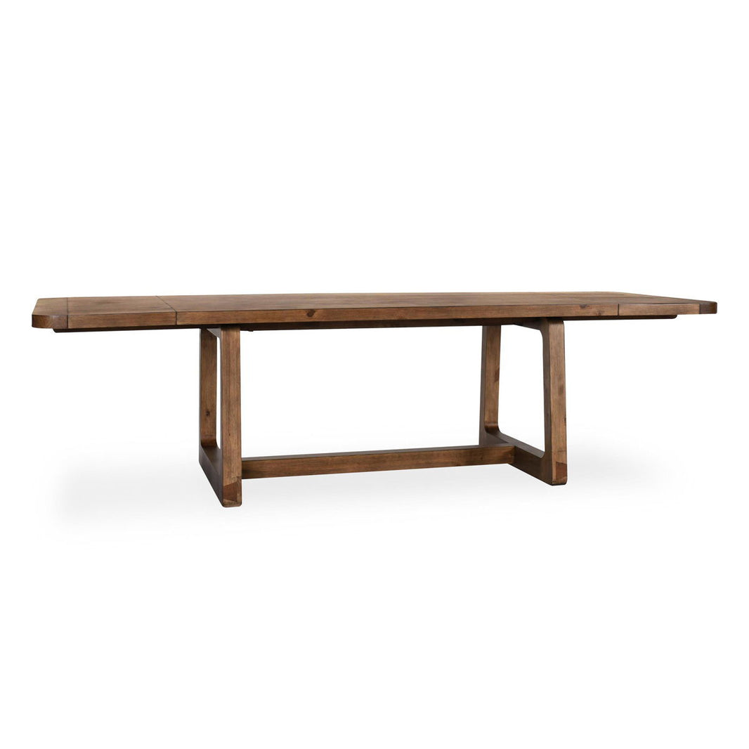 Lyra - Extendable Dining Table - Smoke Brown, product view with wood construction