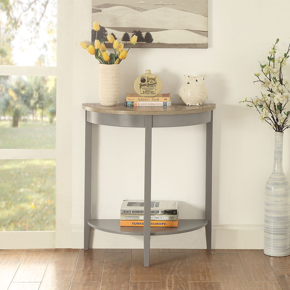 Justino - Console Table, product view with wood construction