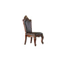 Picardy - Side Chair, alternate view 2 with leather upholstery
