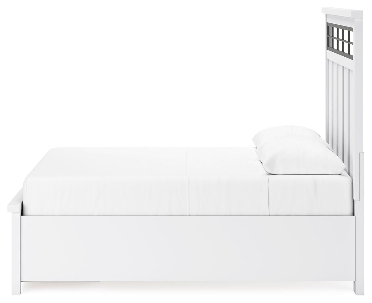 Ashbryn - Panel Storage Bed, alternate view 7 with metal