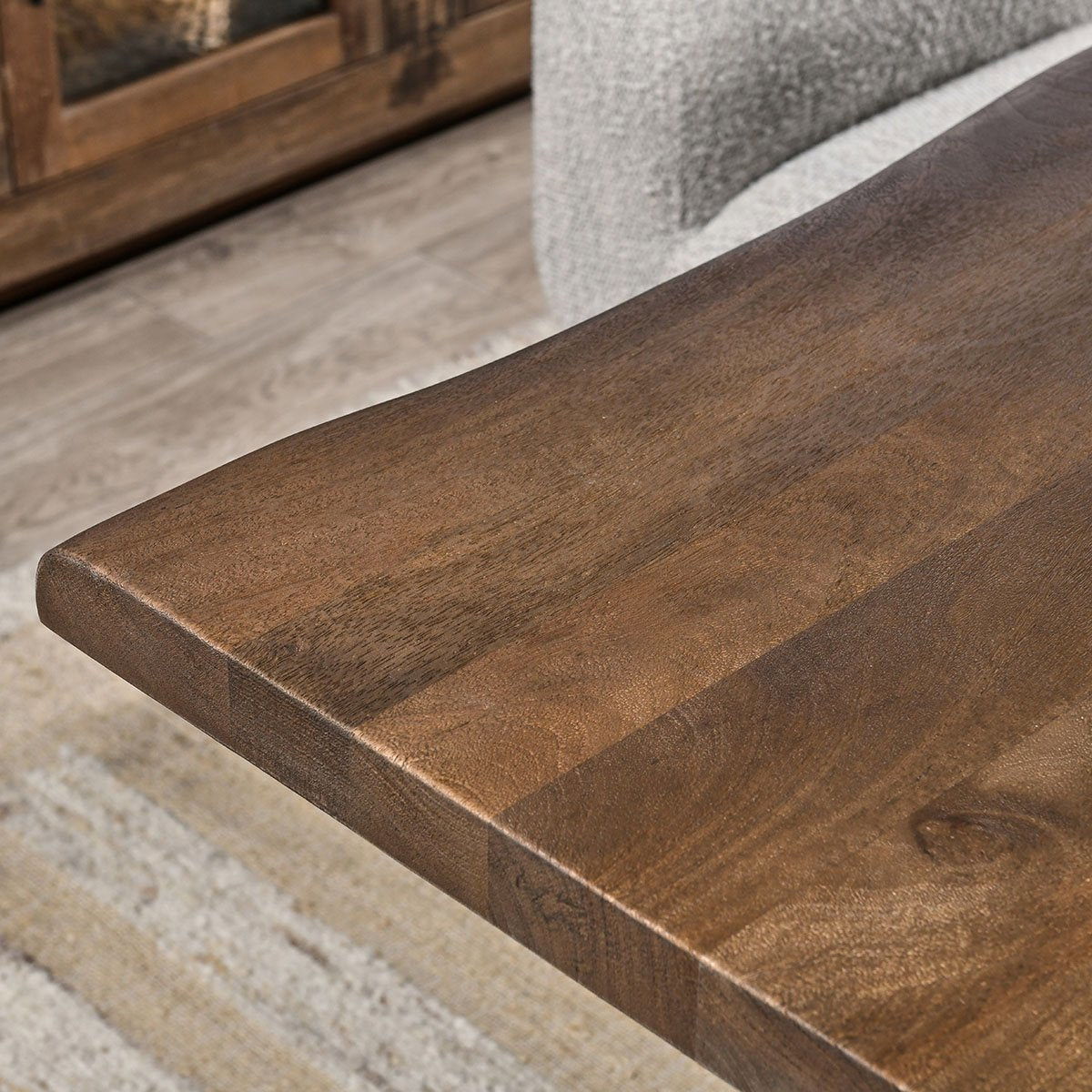 Holmes - Dining Table - Artisan Brown, alternate view 7 with wood construction