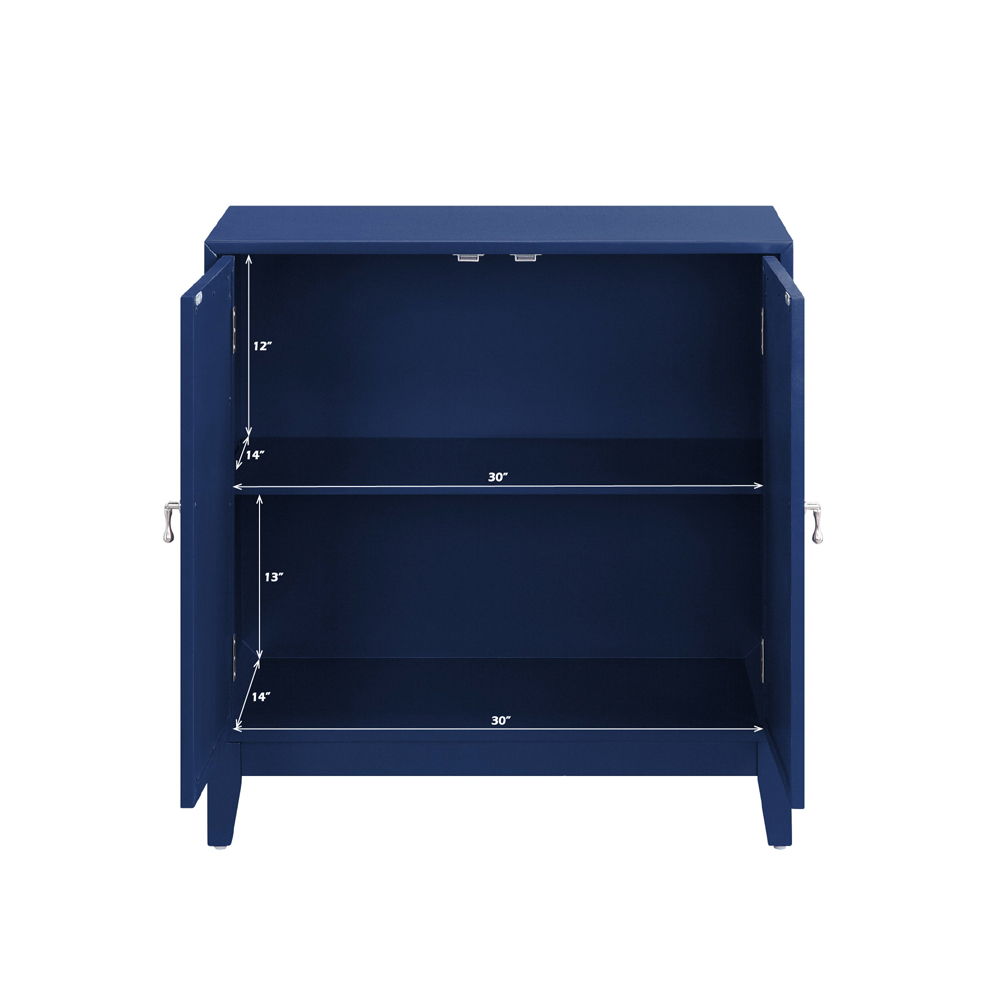 Einstein - Console Cabinet - Blue, alternate view 7 with wood construction