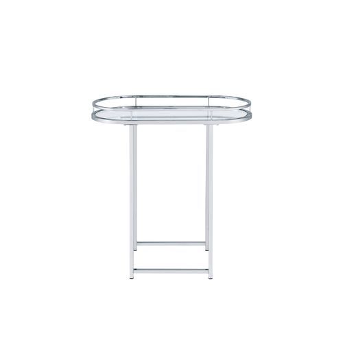 Piffo - Serving Cart Set - Clear Glass & Chrome, alternate view 7 with metal