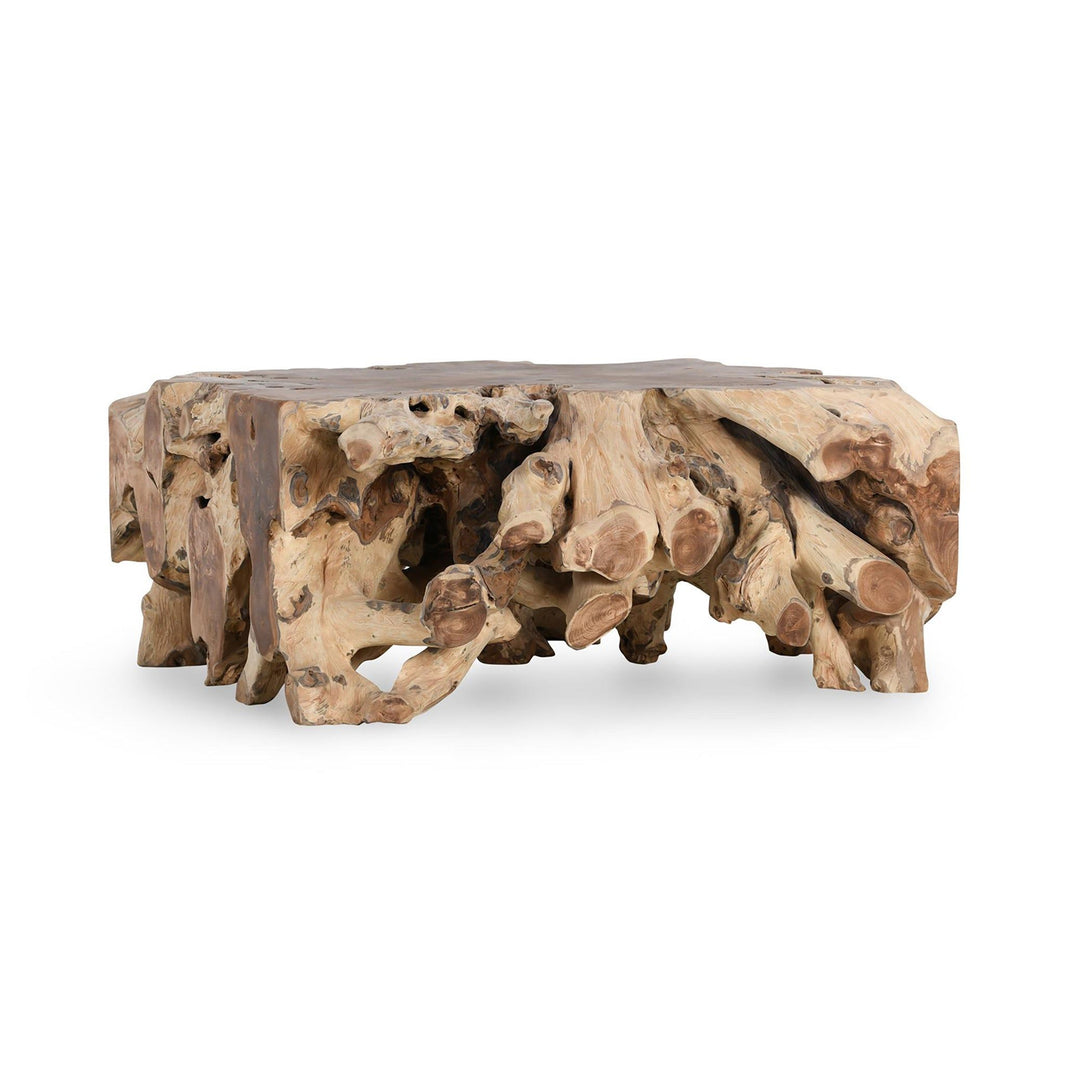 Cypress - 40" Square Coffee Table, product view with wood construction
