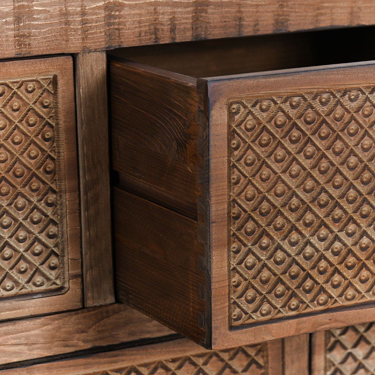 Lahey - 11 Drawer Console Table, alternate view 17 with wood construction