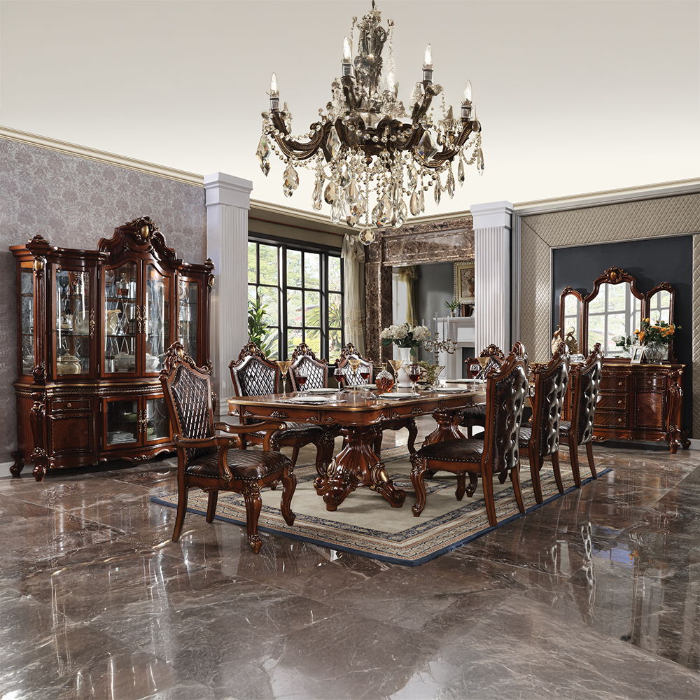 Picardy - Dining Table - Honey Oak, alternate view 5 with wood construction