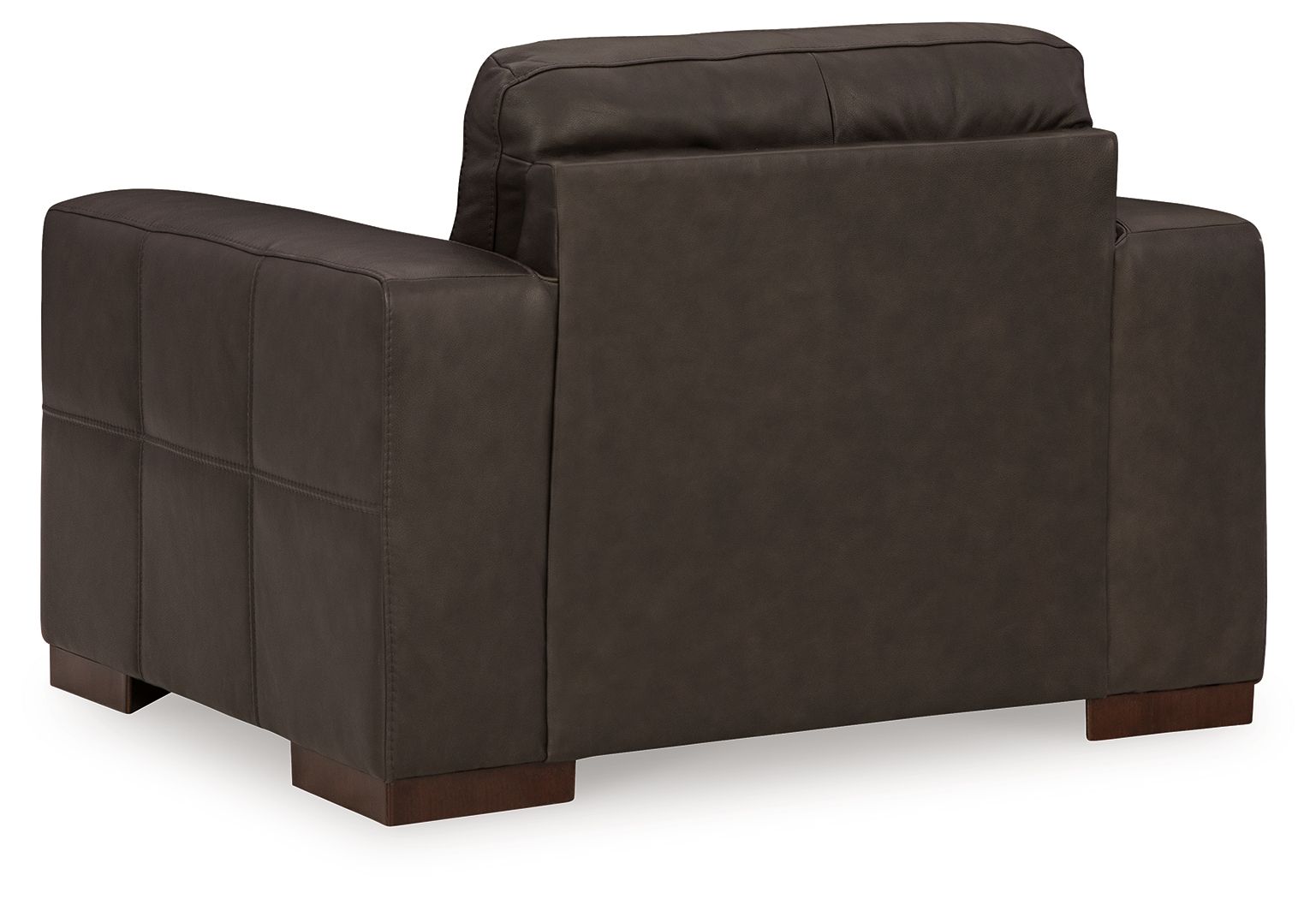 Luigi - Chair And A Half - Thunder, alternate view 7 with top-grain leather