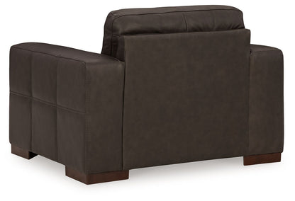 Luigi - Chair And A Half - Thunder, alternate view 7 with top-grain leather