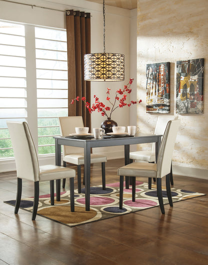 Kimonte - Rectangular Dining Room Table - Dark Brown, alternate view 9 with engineered wood