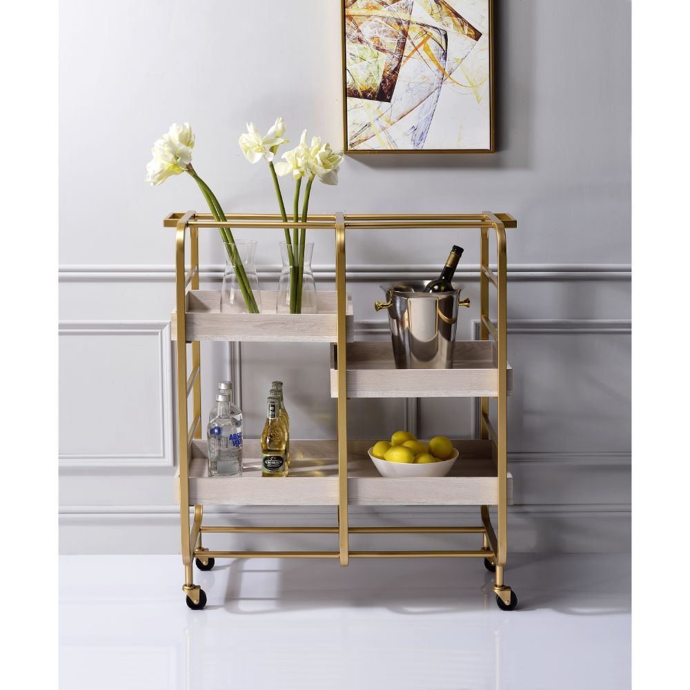 Vorrik - Serving Cart, alternate view 5 with wood construction