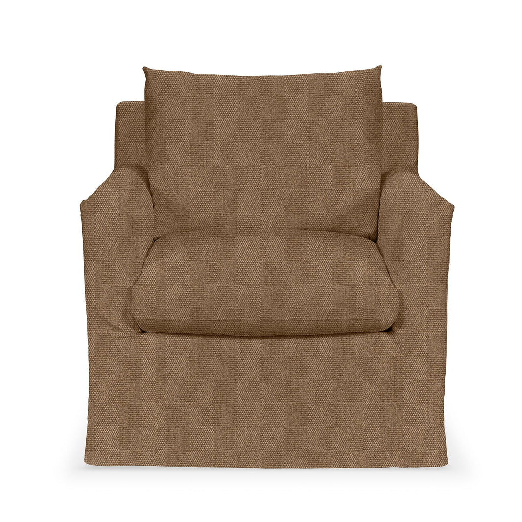 Cassiano - Swivel Chair, product view with leather upholstery