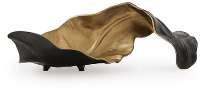 Melinda - Sculpture - Black / Gold Finish, product view with metal