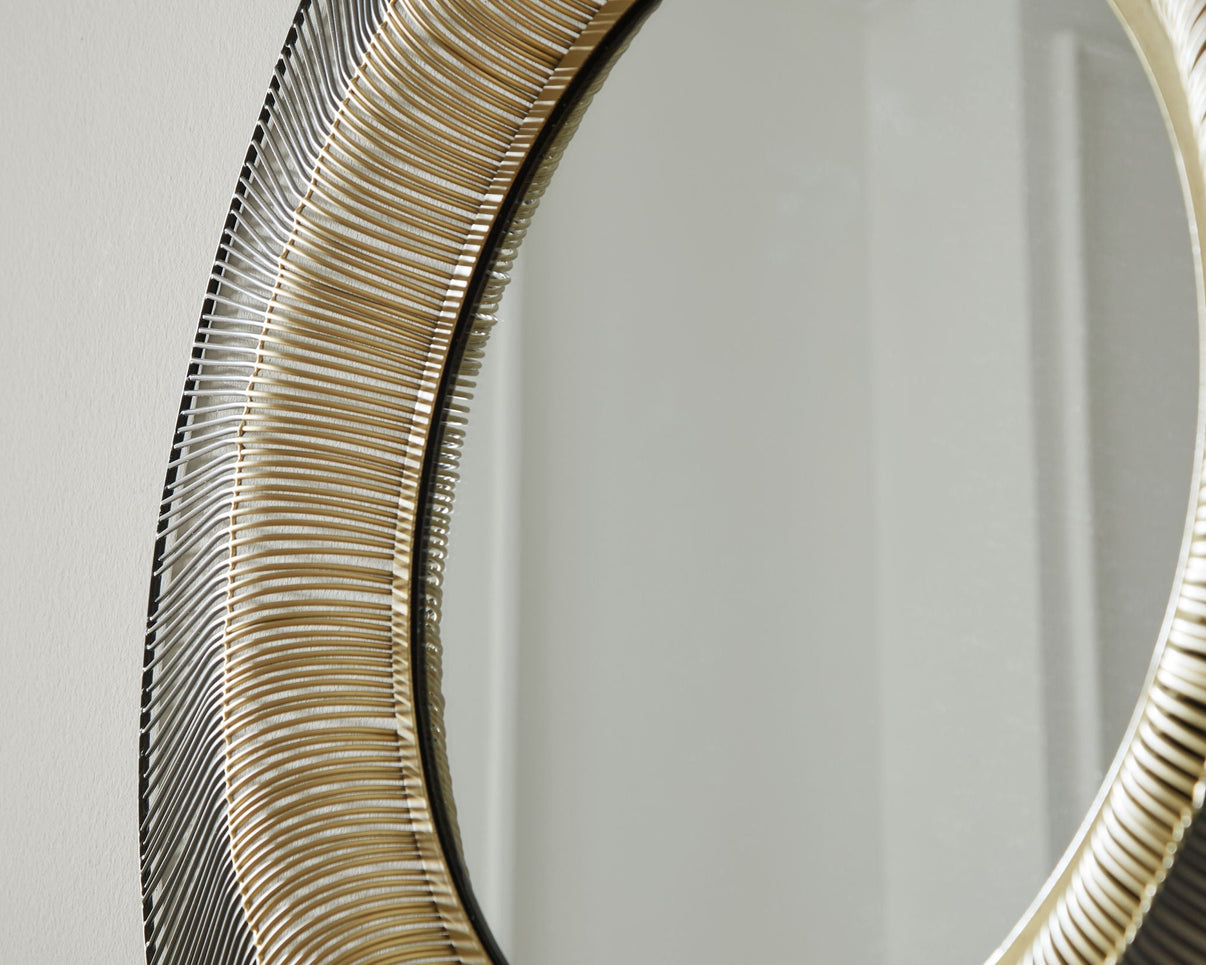 Dallmen - Accent Mirror - Black / Gold Finish - Signature Design by Ashley® - 5