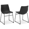 Centiar - Upholstered Side Chair, alternate view 3 with faux leather