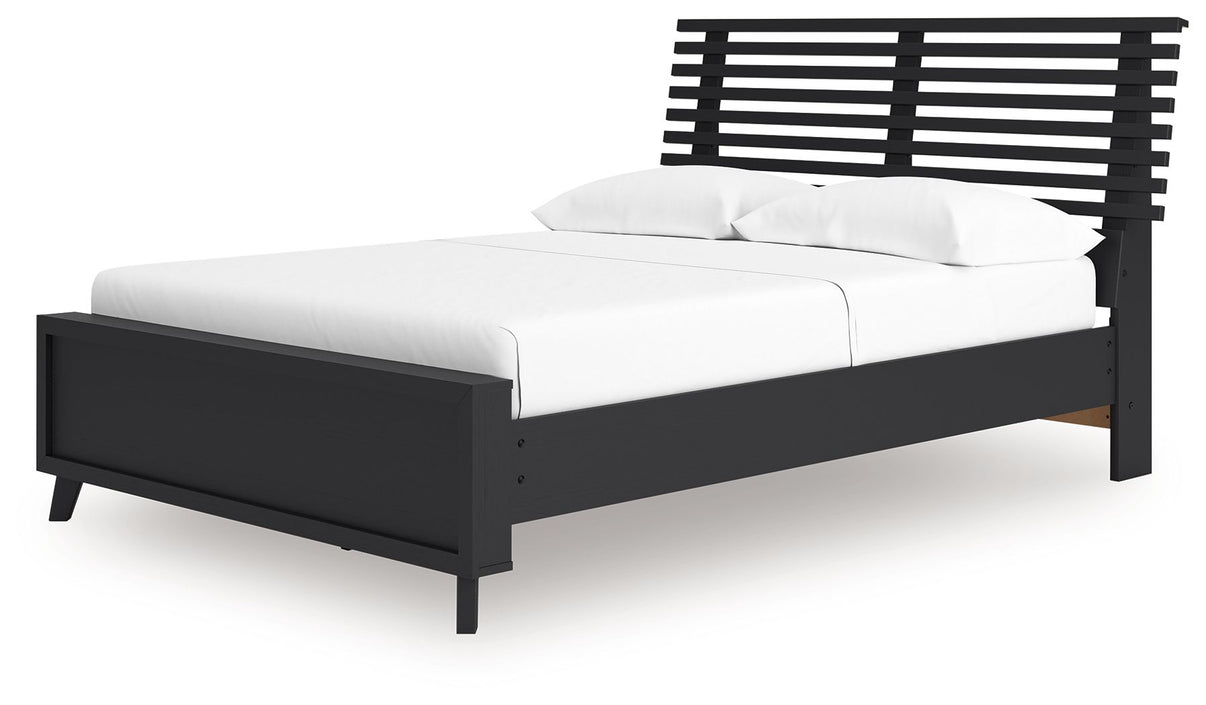 Danziar - Slat Panel Bed, alternate view 7 with wood construction